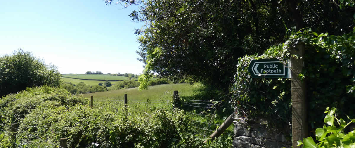 Public Footpath by the Village Hall